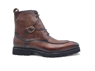 Rugged Split Toe Lace-up Boot 24 KB480-03COGNAC75  - from alligatorwarehouse.com