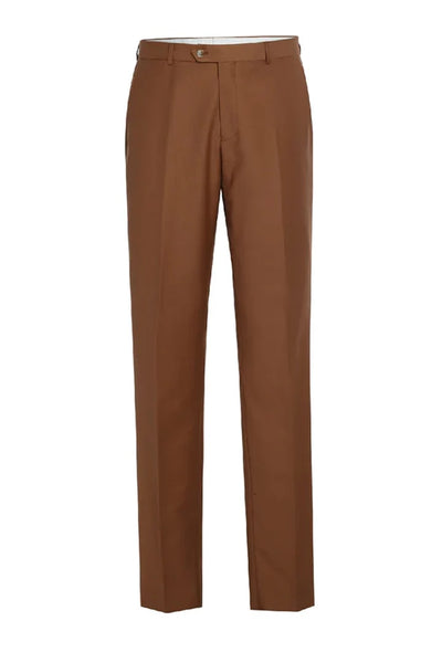 Mens Basic Two Button Slim Fit Suit in Rust 2 K9-9066  - from alligatorwarehouse.com