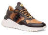 Men's Mauri Rust Brown Baby Croc Sneakers Classic 3   - from alligatorwarehouse.com