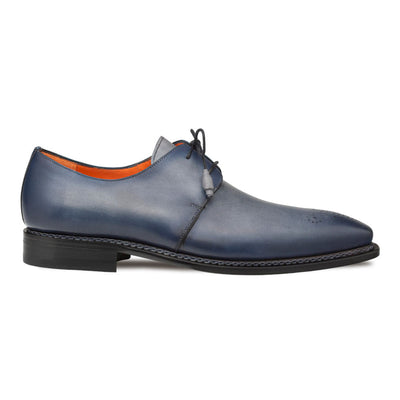 Principe Grey/Rust Patina Leather Men’s Derby Shoes By Mezlan Made In Spain Brand 2   - from alligatorwarehouse.com