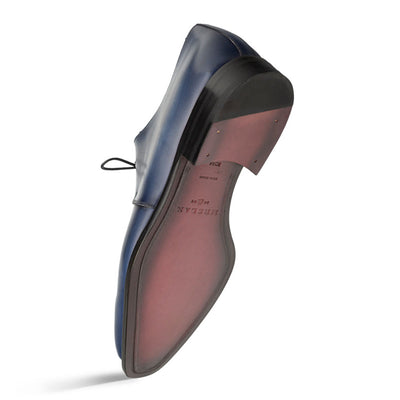 Principe Grey/Rust Patina Leather Men’s Derby Shoes By Mezlan Made In Spain Brand 3   - from alligatorwarehouse.com