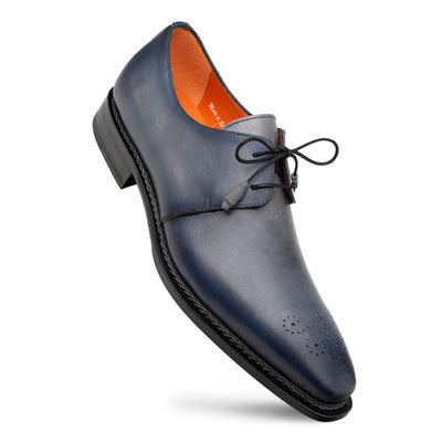Principe Grey/Rust Patina Leather Men’s Derby Shoes By Mezlan Made In Spain Brand 1   - from alligatorwarehouse.com