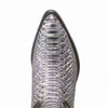 Los Altos Men's Rustic Black Python Snakeskin J Toe Boots 2   - from alligatorwarehouse.com