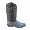 Los Altos Rustic Blue J-Toe Genuine Python 3   - from alligatorwarehouse.com
