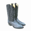 Los Altos Rustic Blue J-Toe Genuine Python 4   - from alligatorwarehouse.com