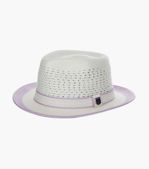TYRONE FEDORA Poly Braided Pinch Front Hat