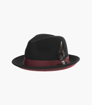 RIVEN FEDORA Wool Felt Pinch Front Hat