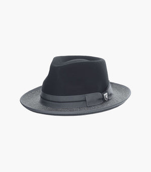 ZYLEN FEDORA Wool Felt Pinch Front Hat