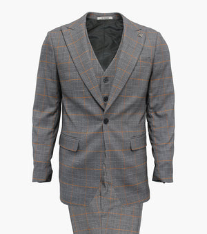 CROWE 3 Piece Vested Suit