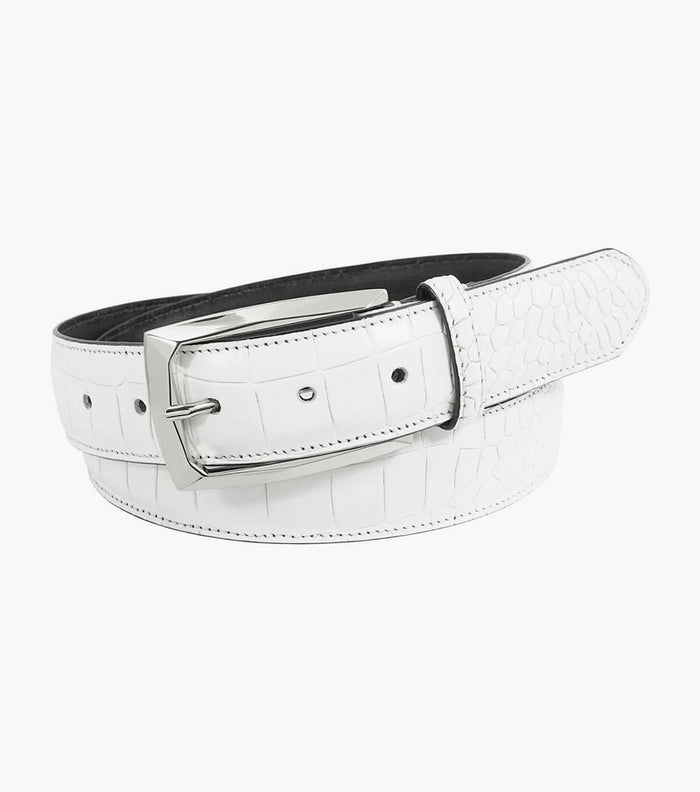 Stacy Adams Ozzie Croc Emboss Belt by Stacy Adams Shoes