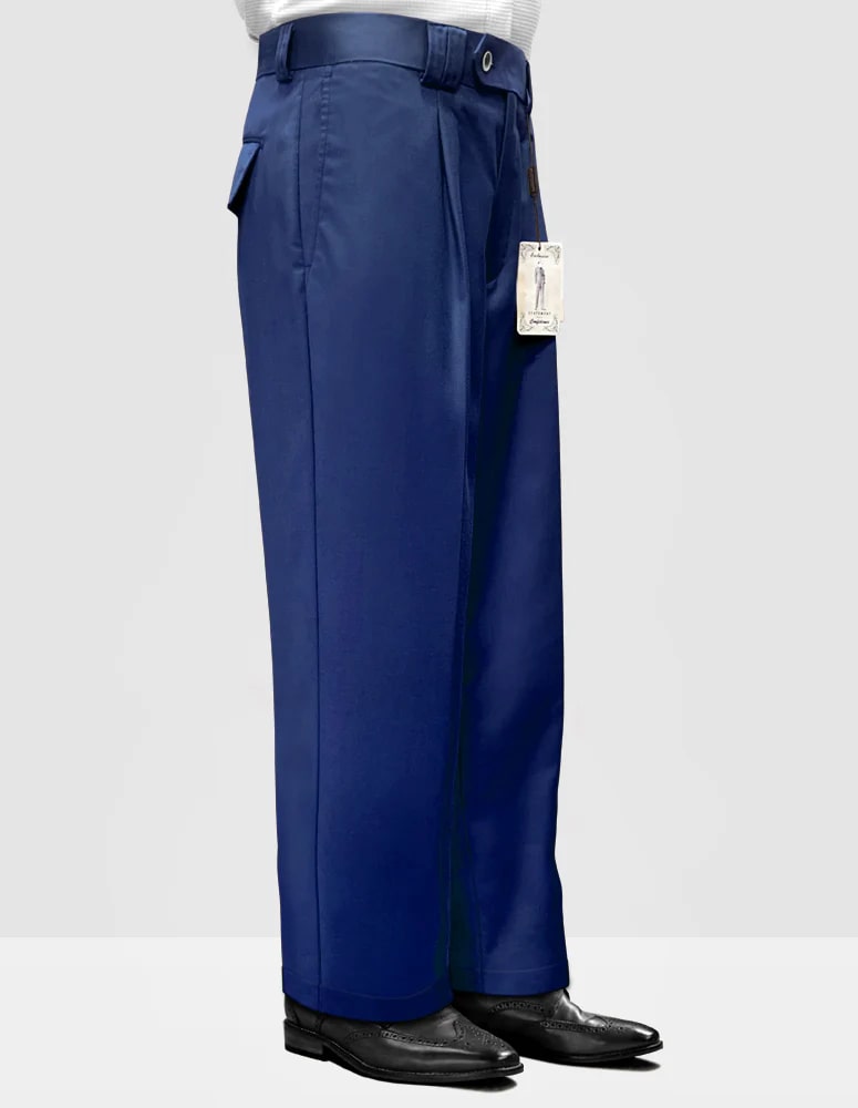 Statement Clothing | ﻿Solid Color Wide Leg Pants Sapphire