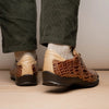 Marco Di Milano Saulo Men's Shoes Orix Beige & Brown Exotic Ostich / Alligator Casual Sneakers 7 SAULO_ALLIGATOR-OSTRICH_ORIX_8  - from alligatorwarehouse.com