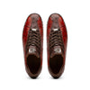 Marco Di Milano Saulo Men's Shoes Cognac Exotic Ostich / Alligator Casual Sneakers 2 SAULO_ALLIGATOR-OSTRICH_COGNAC_8  - from alligatorwarehouse.com