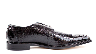 Belvedere Siena Black Genuine Alligator Dress Shoe