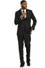 Stacy Adams Modern Fit Black Suit – Vested Tonal Shadow Pinstripe Style 3   - from alligatorwarehouse.com