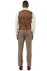 Men's Designer Stacy Adams Vested Glen Plaid Suit in Brown 4 SM203H1-121-34R  - from alligatorwarehouse.com