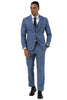 Men's Designer Stacy Adams Vested Glen Plaid Suit in Blue 2 SM203H1-123-34R  - from alligatorwarehouse.com