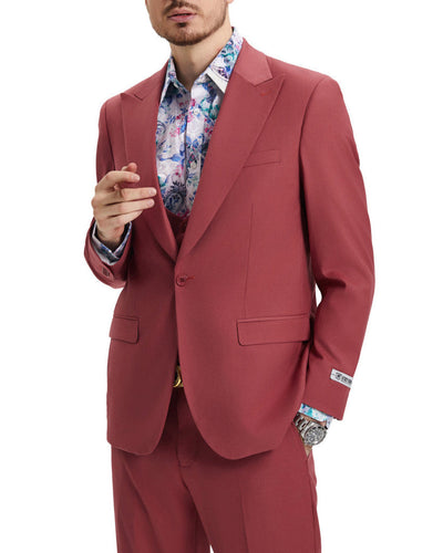 Stacy Adams - Coral 3 Piece Hybrid Fit Suit With Expandable Waist Band 1 SO4SM255H1-06-42R  - from alligatorwarehouse.com