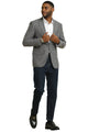 Men's Stacy Adams Vintage Professors Tweed Blazer in Grey