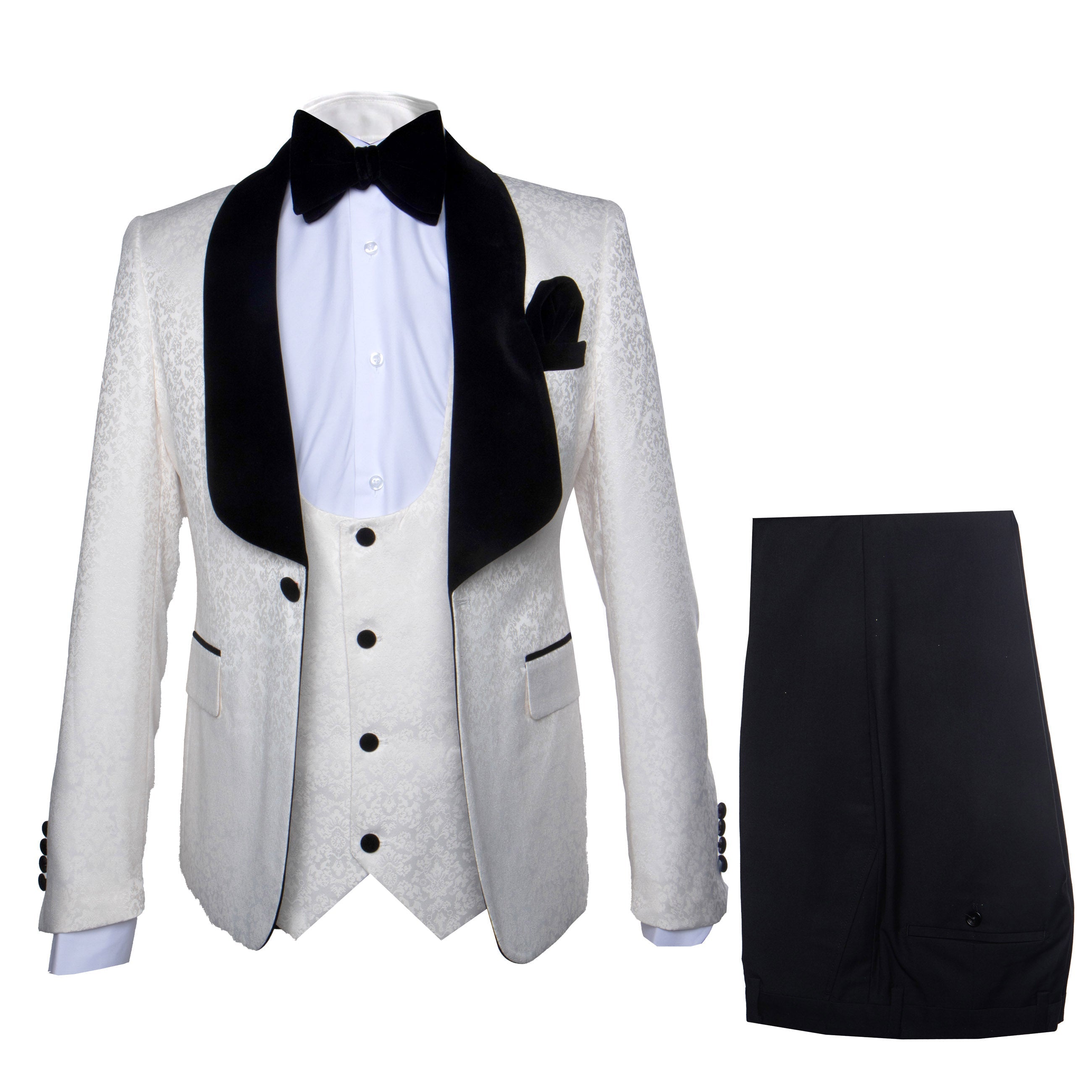 Rossi Man RM1449 – Formal 3-Piece Smoking Style Tuxedo for Men 1   - from alligatorwarehouse.com