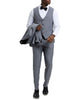 Stacy Adams - Medium Gray 3 Piece Hybrid Fit Tuxedo Satin Shawl Lapel 2 SO4SMT282H1-09-MEDIUMGRAY  - from alligatorwarehouse.com