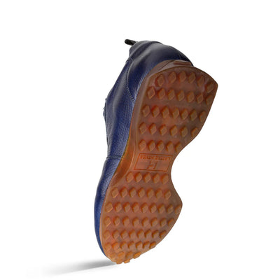 Gerardo Deerskin Sneaker Blue By Mezlan Made In Spain Brand 5   - from alligatorwarehouse.com