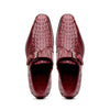 Marco Di Milano Rovigo Men's Shoes Wine Exotic Crocodile Skin Single Monk-strap Loafers 3 ROVIGO_CAIMAN FUSCUS_RUS COGNAC (*NEW)_8.5  - from alligatorwarehouse.com