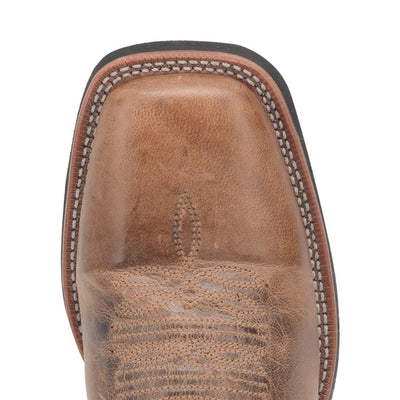 Laredo Montana Sand and Brown Leather Broad Square Toe Boots for Men 5 7800_8_D  - from alligatorwarehouse.com