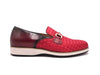 Satin Weave Leather Bit Loafer 2 KS528-12FBURGUNDY75  - from alligatorwarehouse.com