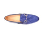 Satin Weave Leather Bit Loafer 9 KS528-12FBURGUNDY75  - from alligatorwarehouse.com