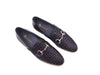 Satin Weave Leather Bit Loafer 10 KS528-12FBURGUNDY75  - from alligatorwarehouse.com