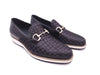 Satin Weave Leather Bit Loafer 12 KS528-12FBURGUNDY75  - from alligatorwarehouse.com