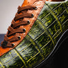 Marco Di Milano Saulo Men's Shoes Green & Cognac Exotic Ostich / Alligator Casual Sneakers 12 SAULO_ALLIGATOR-OSTRICH_GREEN_8  - from alligatorwarehouse.com