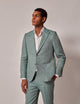 Mens Linen Suit For Beach Wedding - Summer  Suit in Sea Green