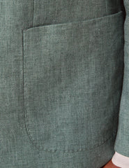Mens Linen Suit For Beach Wedding - Summer  Suit in Sea Green