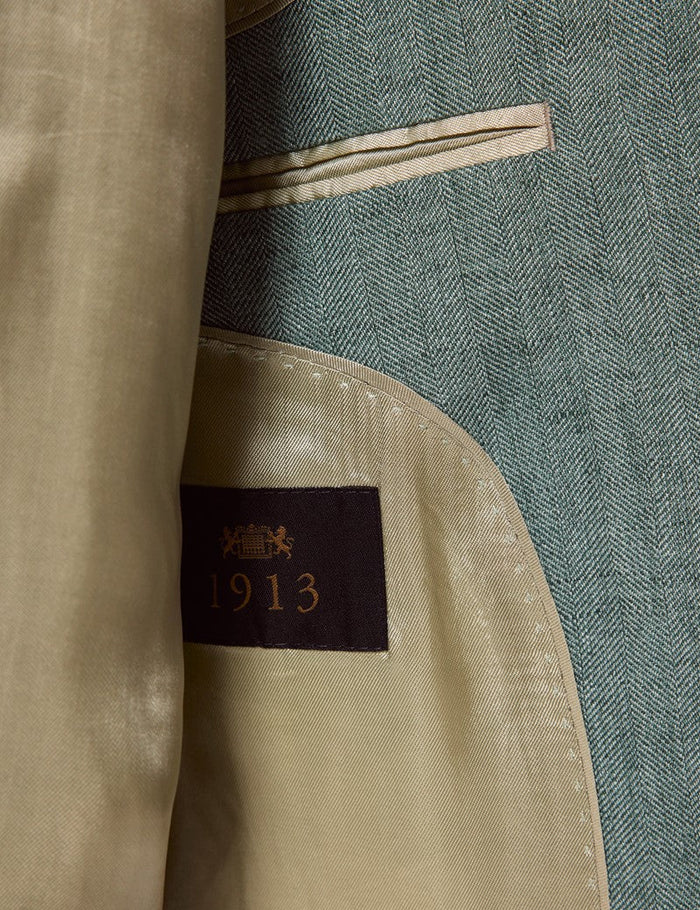 Mens Linen Suit For Beach Wedding - Summer  Suit in Sea Green