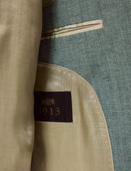 Mens Linen Suit For Beach Wedding - Summer  Suit in Sea Green