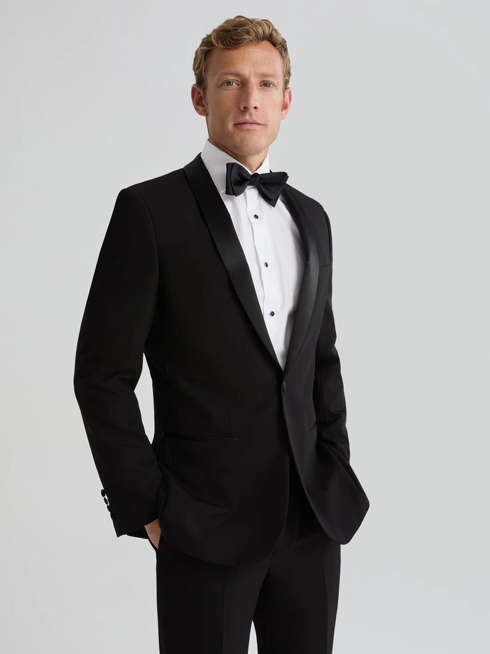 Mens Black Shawl Lapel Tuxedo