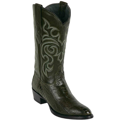 Los Altos Boots - Mens Dress Cowboy Boot - Low Priced  Ostrich Leg Olive Green Cowboy Boots R-Toe- in Olive Green 1   - from alligatorwarehouse.com