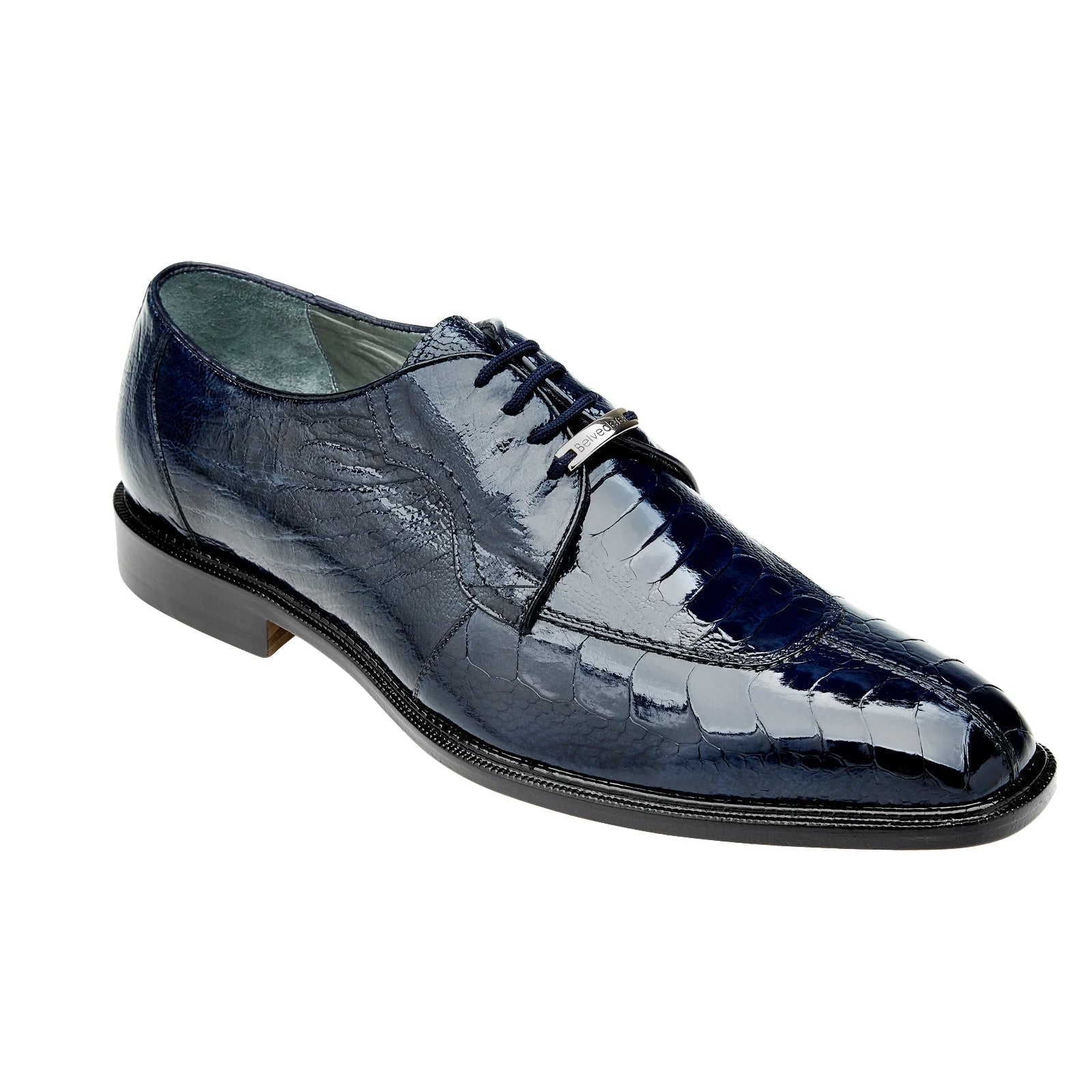 Men's Belvedere Chapo Hornback Caiman Crocodile Dress Shoe in Black 2 MEN 1465 BLACK-M-10  - from alligatorwarehouse.com