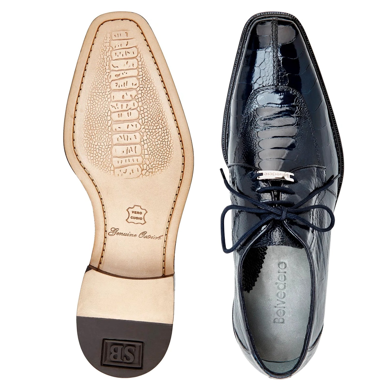 Men's Belvedere Chapo Hornback Caiman Crocodile Dress Shoe in Black 3 MEN 1465 BLACK-M-10  - from alligatorwarehouse.com