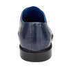 Men's Belvedere Siena Ostrich Leg Moc Toe Dress Shoe in Navy 5 MEN 1463 NAVY BLUE-M-09  - from alligatorwarehouse.com