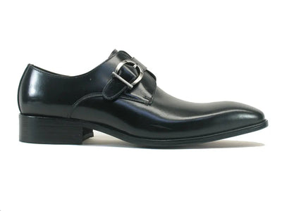 Signature Buckle Monk Strap Shoe 2 KS503-35BLACK75  - from alligatorwarehouse.com