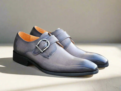 Signature Buckle Monk Strap Shoe 5 KS503-35BLACK75  - from alligatorwarehouse.com