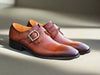 Signature Buckle Monk Strap Shoe 6 KS503-35BLACK7  - from alligatorwarehouse.com
