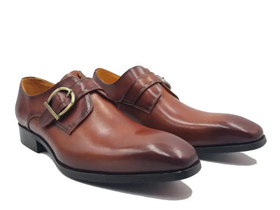 Signature Buckle Monk Strap Shoe 8 KS503-35BLACK75  - from alligatorwarehouse.com