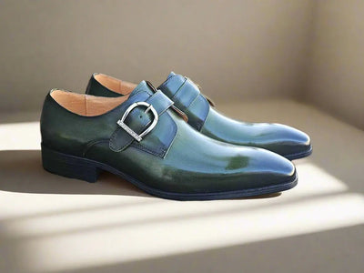 Signature Buckle Monk Strap Shoe 14 KS503-35BLACK75  - from alligatorwarehouse.com