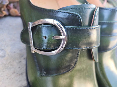 Signature Buckle Monk Strap Shoe 15 KS503-35BLACK75  - from alligatorwarehouse.com