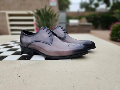 Signature Burnished Lace-up Derby 25 KS479-04OLIVE75  - from alligatorwarehouse.com