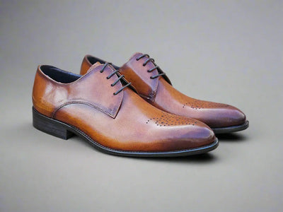Signature Burnished Lace-up Derby 18 KS479-04OLIVE75  - from alligatorwarehouse.com